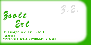 zsolt erl business card